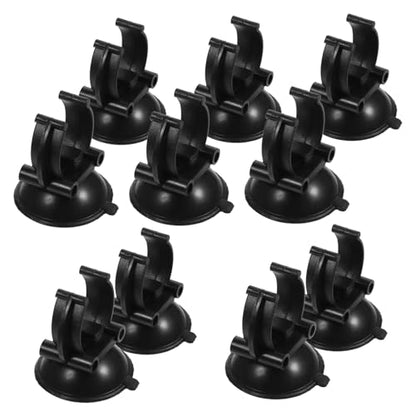 Toyvian 10Pcs Fish Tank Clips Durable Suction Cup Brackets for Aquarium Light Heater Stable and Easy Installation for Securing Accessories Aquariums