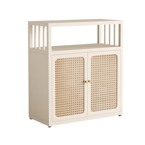 Carbon Steel Frame, Adjustable Foot Pads, Fish Tank Stand With Storage Cabinet, Suitable For Home Aquarium Display(Beige,Double) - color: Beige, size: Double