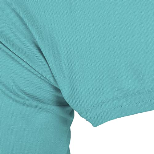 LoveinDIY Full Arm Sleeves Shrug Hijab Ramadan Islamic Stretchy Modal One Piece - color: Light Blue