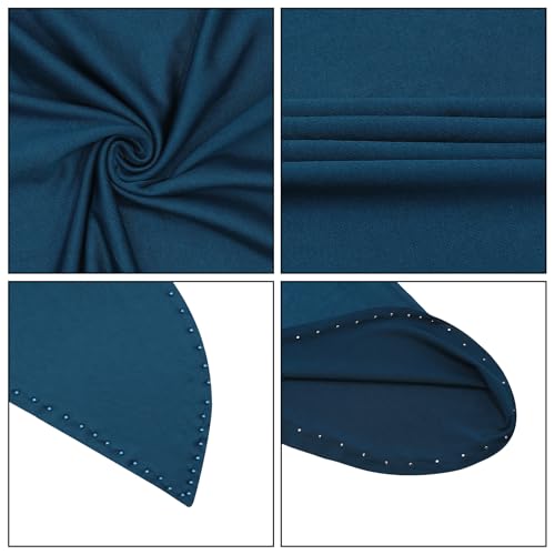 Suillty Women's Pearls Muslim Islam Instant Hijab Scarf Soft Turkish Headwear Jersey Headscarf Shawl Wrap - color: Deep Blue