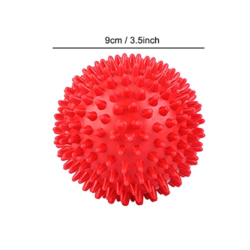 Spiky Massage Ball, Multifunctional Massage Ball, for Men and Women, Runners, Indoor and Outdoor Athletes (Large Size 9cm)