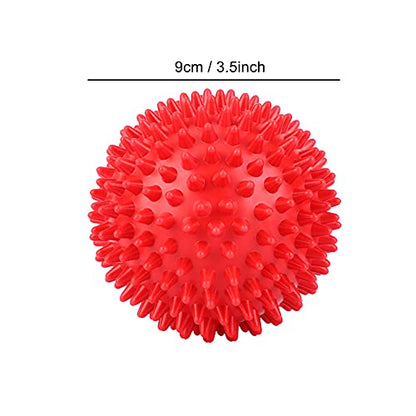 Spiky Massage Ball, Multifunctional Massage Ball, for Men and Women, Runners, Indoor and Outdoor Athletes (Large Size 9cm)