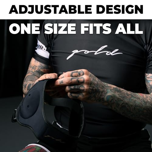 Gold BJJ Headgear for Jiu Jitsu, Wrestling, and MMA