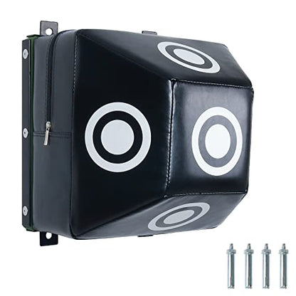INNOLIFE Wall Mount Uppercut Boxing MMA Training Punching Target | (11.8" x 11.8" x 5.9"(Square Black))