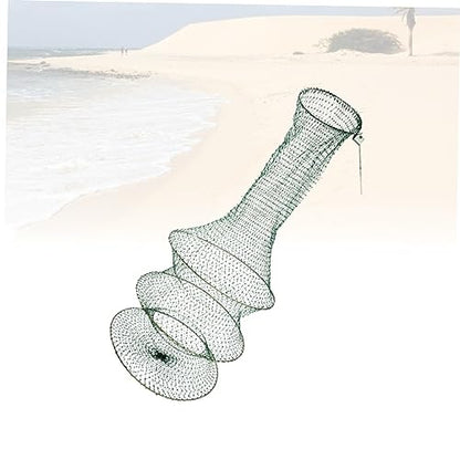 Balacoo Handwoven Foldable Fishing Net Layers Fine Mesh Net for Freshwater Fishing Lightweight Portable Durable Design for Fish and Shrimp Catching