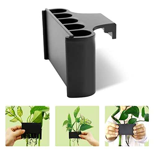 Aquarium Plant Holder for Rimmed Tank, Aquarium Hanging Plant Holder, Plastic Aquatic Plant Pot with 5 Hole, Fish Tank Decorations for Aquatic Plants, 0.5 inch - size: 0.5 Inch