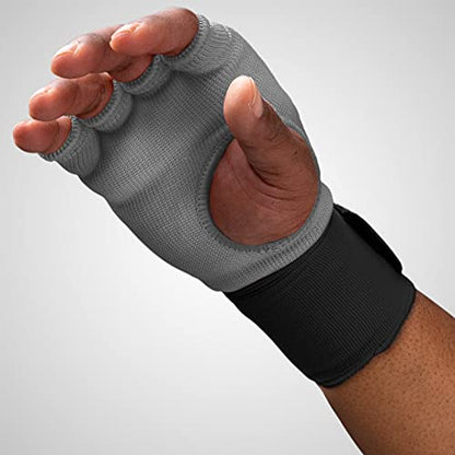 Hayabusa Quick Gel Boxing Hand Wrap Gloves - color: Grey, size: Large