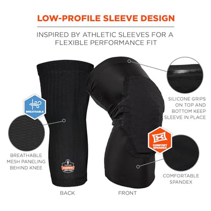 Ergodyne ProFlex 525 Lightweight Padded Knee Sleeves S/M - size: S/M