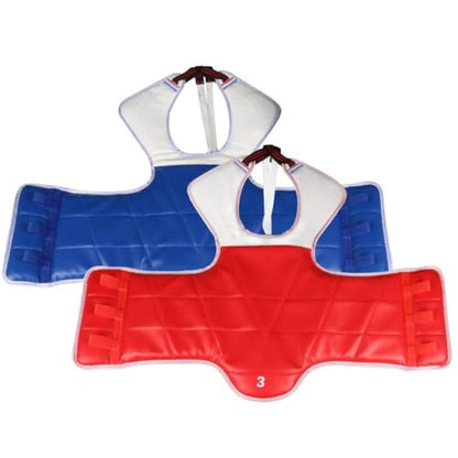 Boxing Chest Guard, MMA Kickboxing Muay Thai Boxing Body Protector Traditional Taekwondo Chest Guard Karate Chest Guard Vest - size: 4