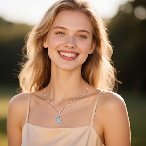 TIGER RIDER Allah 925 Sterling Silver Necklace Islamic Muslim Pendant Amulet Protector Jewelry Gift for Women Birthday Christmas