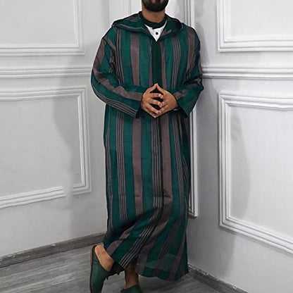 Mens Robe Thobe for Men Kaftan Muslim Clothes Kurta Muslim Date Night Long Sleeve T Shirt Comfort Bathrobe - size: 4X-Large
