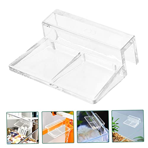 10pcs Fish Tank Cover Holders Transparent Acrylic Brackets for Aquarium Lids Easy Install Support Frames for Fish Tank Covers and Aquarium Accessories