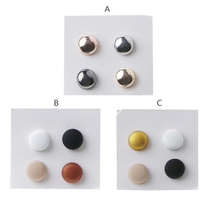 Strong Metal Plating Hijab Clip Safe Hijab Brooch Luxury Accessory No Hole Pins Brooch Magnet for Scarf Multicolor