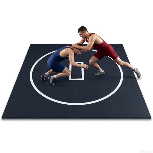 10' x 10' / 10' x 6.5' Martial Arts Mat, Foldable Wrestling & Grappling Mat with Thick XPE Foam, Non-Slip Home Gym Training Mat for BJJ, MMA, Judo & Fitness - size: 10ft * 10ft * 1.2inch