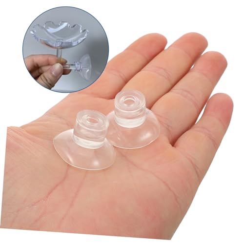 LIOOBO 50pcs Feeder Transparent Aquarium Cups for Fish Tank Feeding and Secure Viewing for Easy Installation - size: 3.00X3.00X1.50CM