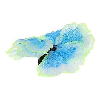 Artificial Aquarium Water Grass Plant Decor for Fish Tank Micro Landscape Aquatic Plant Model Blue Silicone Aquarium Supplies for Natural Lively Underwater Scenery