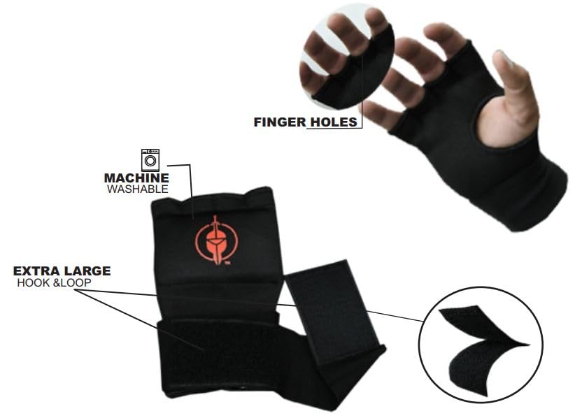 Gel Pad/Insert Inner Hand Wrap/Gloves for Boxing, Muay Thai, Kick Boxing and Martial Arts (Comes as a Pair)