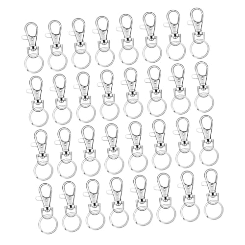 Housoutil 160-Piece Lobster Clasp Keychain Accessory Set Metal Dog Buckles Spring Snap Hooks for Bags Luggage and DIY Projects