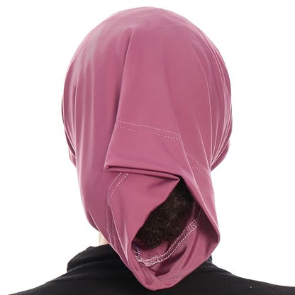 Hijab Caps Underscarf for Women – Black Hijab Cap Underscarf Turban Dreadlocks Tube – Muslim Accessories Headscarf - color: Lila
