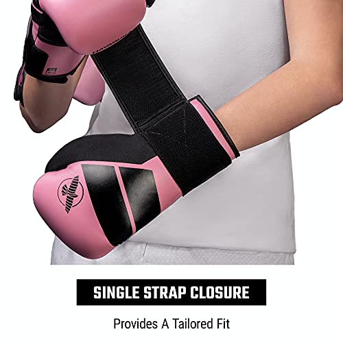 Hayabusa S4 Kids Boxing Gloves for Boys and Girls - color: Pink, size: 6oz