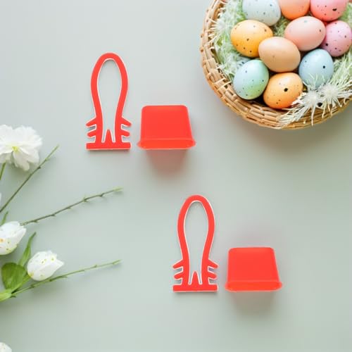 Wakauto Mesh Bag Clasps for Egg and Produce Nets, 200pcs Plastic Hooks with Red Large Clips, Multipurpose Storage Net Closures for Grocery, Kitchen, and Fruit Organizer