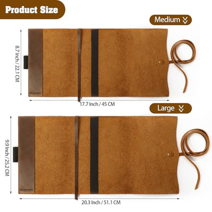 Jack&Chris Leather Bible Cover, Leather Book Cover for Men and Women, Bible Holder Strap Bible Cover Gifts, JC61-8L