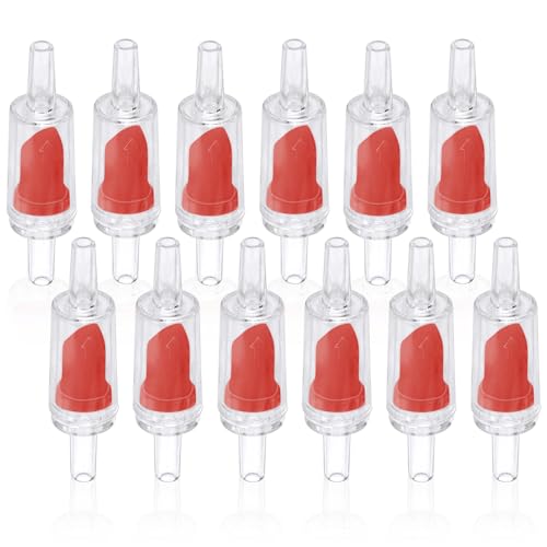 DaToo Aquarium Air Pump Check Valve 12PCS Fish Tank One Way Non-Return Check Valve Air Pump Accessories for 3/16 Inch Airline Tubing