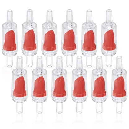 DaToo Aquarium Air Pump Check Valve 12PCS Fish Tank One Way Non-Return Check Valve Air Pump Accessories for 3/16 Inch Airline Tubing