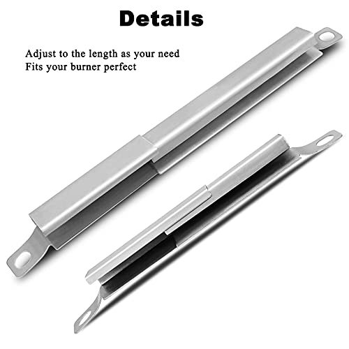 4-Pack Universal Carryover Tube for Char-Broil Gas Grill | 304 Stainless Steel, Universal for 4-5 Burner Grills (Charbroil/Nexgrill), Easy Installation, adjustable length - size: 4 Pack