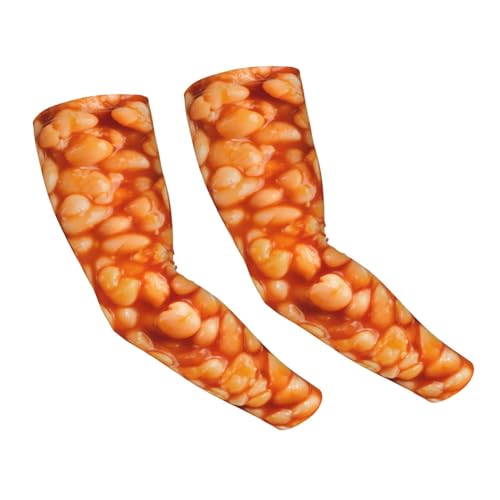 Cooling Arm Sleeves Cover Summer Sun Protection Arm Sleeves For Men Women Baseball Cycling Golf Running - color: Baked Beans 24