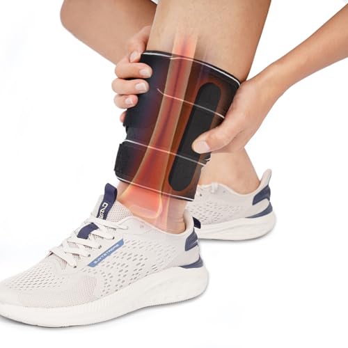 Shin Splints Compression Wrap for Medial Tibial Stress Syndrome (MTSS), Shin Compression Sleeve for Shin Splints Relief, Swelling, Sprains & Tears, Tibial Splint Support for Men & Women (L, 1 Pcs) - size: L, style: 1 Pcs