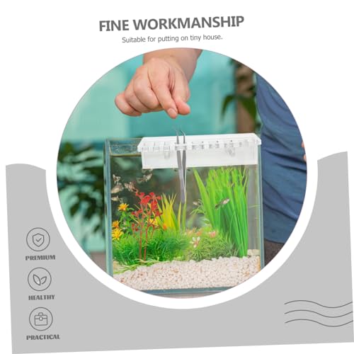 Aquarium Tool Holder -Mounted Organizer for Fish Tank Cleaning Accessories Storage for Scissors Tweezers and Tongs Design