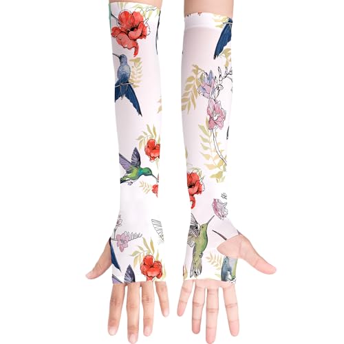 YPHCDO Gardening Sleeves for Women Farm Sun Protection Thorn Proof Cooling Arm Sleeves to Cover Arms for Garden Sports - color: White