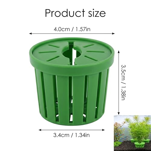 8pcs Aquarium Plant Holder Set, Fish Tank Plant Holders, Aquarium Planter for Fish Tank Planting, Aquatic Decoration for Aquariums, Fish Tanks, Green