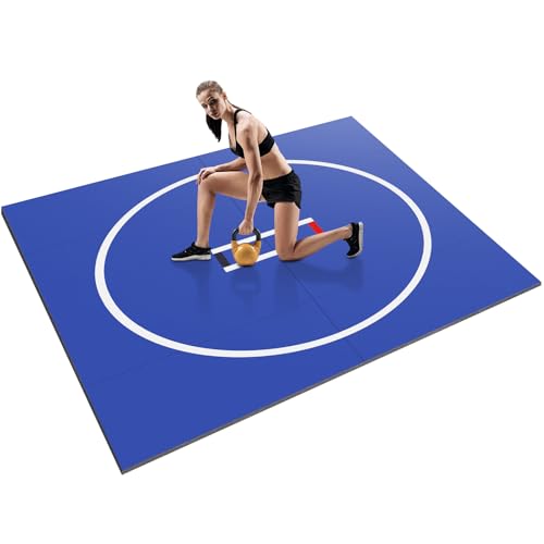 Generic X Wrestling Mat Anti-Slip Jiu Jitsu Wrestle Mats Roll-Up Judo Mats Blanket for Grappling Martial Art Boxing Judo