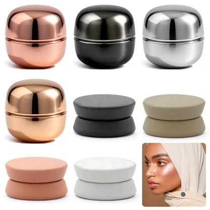 CONBOLA Hijab Magnetic Pins - Strong Magnet Hijab Pins for Women, Colorful No Needle Scarf Clips, Multi-Purpose Magnetic Brooch for Dress, Clothing, Shawls - color: Matte+Light