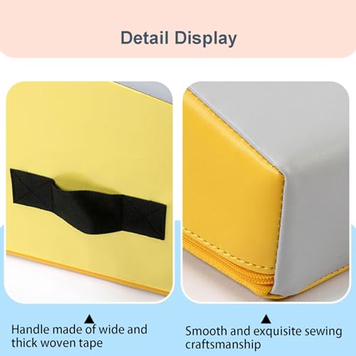 Gymnastics Incline Mat, Folding Gymnastics Wedge With Carrying Handle For Gymnastics, Martial Arts, Cheerleading, Dance Yoga Stretching Training Ex - color: light gray, size: 180×90×48cm（70.8×35.4×18.9in）