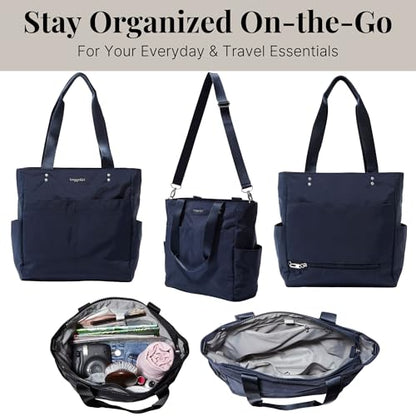 Baggallini Carryall North/South Tote - color: French Navy
