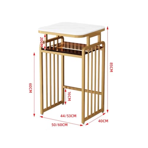 Living Room Sweeper Robot Shelf Organizer Drinking Fountain Shelf Fish Tank Cabinet Coffee Table Shelf Multifunctional(White,50x40x85cm) - color: White, size: 50x40x85cm