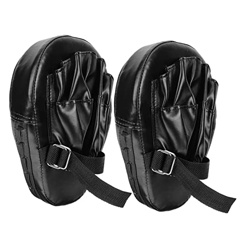 GALPADA 2Pcs Padded Strike Shield for Boxing Training Hand Target for Punching Practice Durable Suitable for Kickboxing MMA and Martial Arts