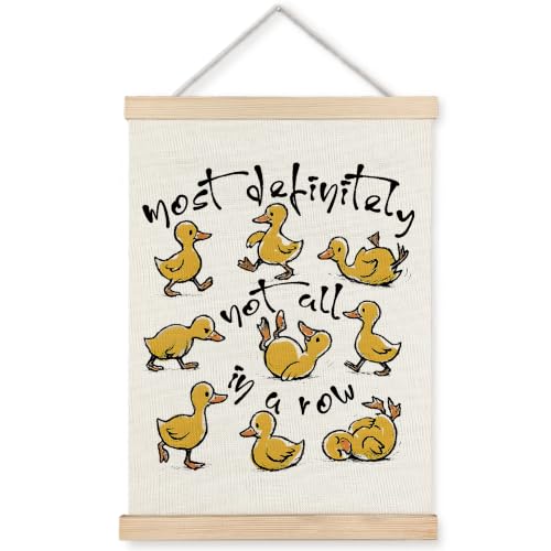 WUCHJ Funny Duck Sarcastic Mental Health Wall Art Poster 12x16 in - color: Funny Duck Sarcastic Mental Health