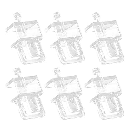 6 Pieces Fish Aquarium Anti-Escape Net Clip Glass Acrylic Holder Bracket Tools for Aquarium Fish Anti-Escape Tool