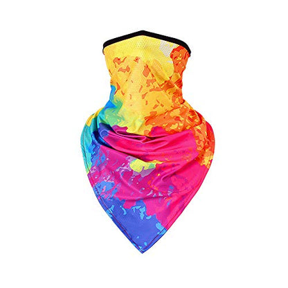 Women UPF 50+ Face Mask Sun Protection Fashion Colorful Neck Gaiter Scarf - color: Fcm-11