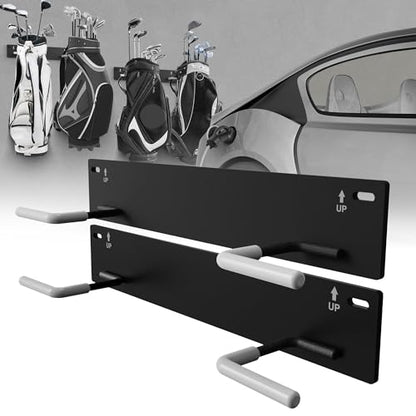 Wall Mounted Golf Bag Storage Rack,Golf Bag Storage Rack for Garage,Golf Bag Organizer for Garage,Golf Bag Hangers/Holder/Hook for Garage,Golf Storage System & Accessories