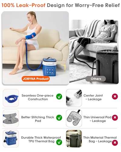 Cold Therapy Machine for Elbow, Ice Machine for Tennis Elbow&Post-Surgery Recovery, Cryotherapy Device with Temp Display & 3 Flow Modes, Adjustable Elbow Wrap for Arthritis, Bursitis, Swelling Relief