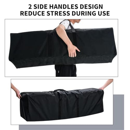 Urbanstand 52 inch Foldable Duffel Lock Zipper Travel Camp, Black | 600D Water-Resistant Ripstop Polyester, Foldable Design, Padded Handle, Holds Tent, Tripod, Fishing Rod & Sports Equipment - color: Black, size: 52 Inch