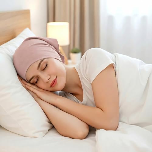 Sucrain 2PCS Under Scarf Hat Cap Islamic Muslim Hijab Headscarf Elastic Wide Headband Lightweight Hats Breathable Liner - color: Black+nude