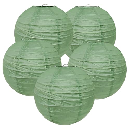 Paper Lanterns Party Decorations,Bridal Shower Decorations 8inch - color: Sage Green, size: 8inch