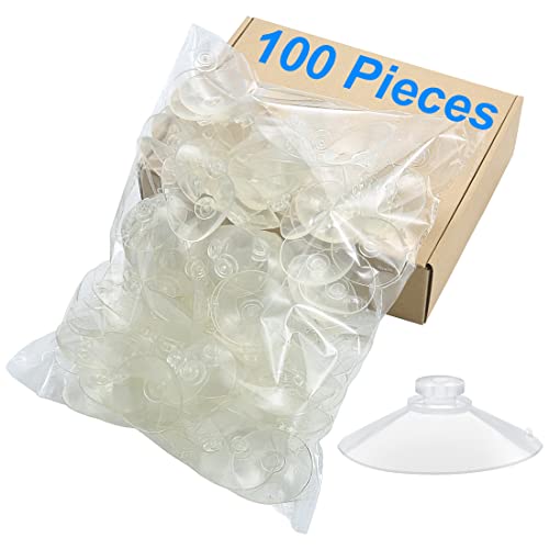55mm 100 Pieces Large Suction Cups Clear Thick Without Hooks Without Holes, Professional Strength PVC Plastic Sucker Pads for Festivals Decoration Wall Bathroom Kitchen Car Bird Feeder - size: 55mm 100pcs