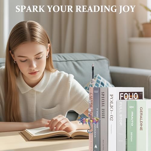 Fourth Wing Dragon Sword Cute Bookmark Book Mark for Reading Women Gifts - color: Silver Color